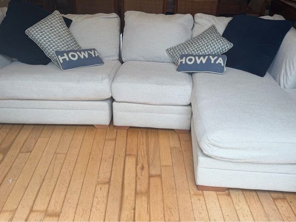 DFS Long Beach Large Chaise Sofa – Oyster - Main image