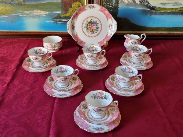 21Pc. Royal Albert Lady Carlyle Bone China Tea Set - Main image