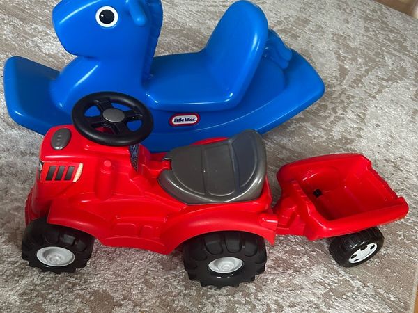 Tractor Ride On with Trailer & Little Tikes Rockin - Main image