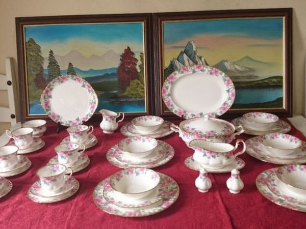 45Pc. Royal Albert Lydia Bone China Dinner&Tea Set - Main image