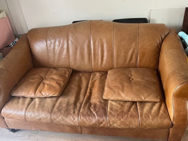 3 seater leather sofa - Main image