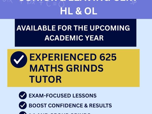Maths Grinds - Leaving Cert/Junior Cert Maths - Main image