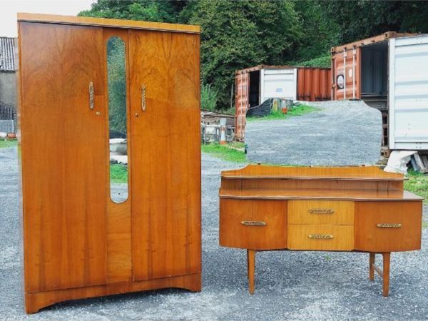 Mid Century Wardrobe and Dresser Set – KAS64 - Main image
