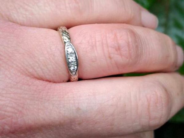 8ct Gold Boat Ring - Main image