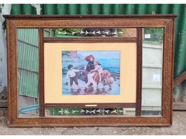 Ornate Mirror with Integrated Print KAS830 - Main image