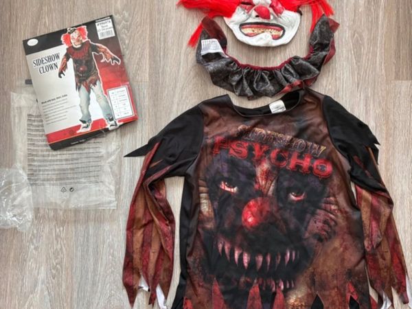 Scary Sideshow Psycho Clown Halloween Costume - Te - Main image