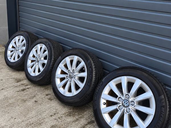 16" Alloys + Tyres 5x112, VW Golf, Caddy,Jetta etc - Main image