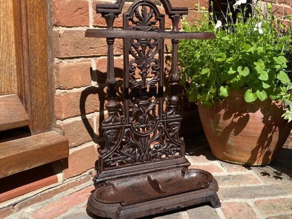Cast Iron Umbrella Stand Vintage Style NEW - Main image