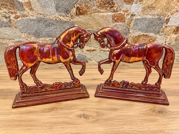 Pair of Irish Cast Iron Figures - Main image