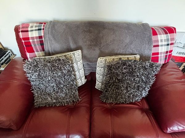 2 and 3 Seater Leather Couches - Main image