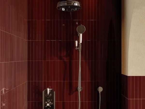 Chrome 2 outlet wall mounted shower - Main image