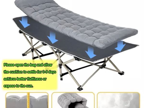 New Portable Folding Bed with Mattress - Main image