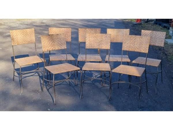 Set of 8 Wicker Chairs KAS737 - Main image