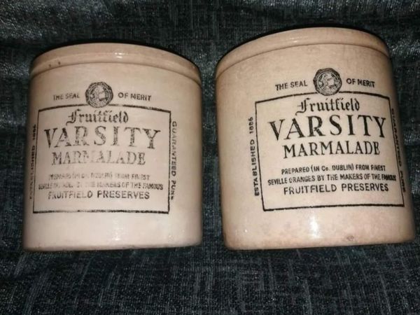 2 VERY RARE JAM JARS 1920S - Main image