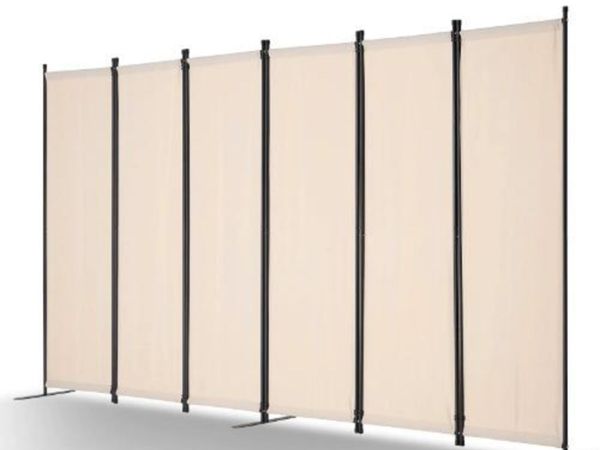 Room Divider, 6 Panels Room Divider, Folding - Main image