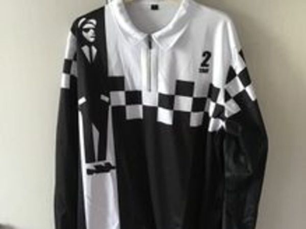 Ska themed Polo Shirt - 2 Tone, long sleeves - Main image