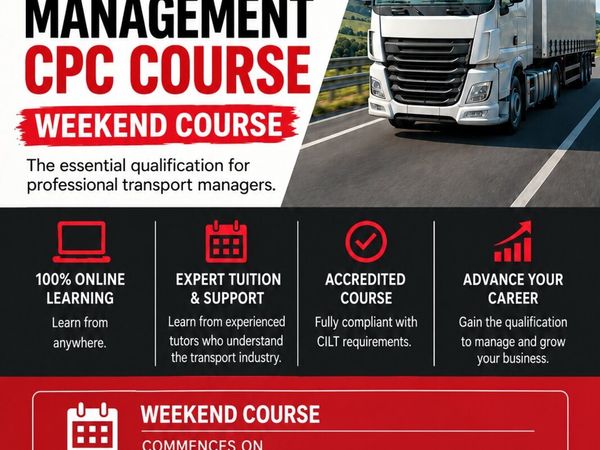 Online Transport Management CPC Course 2026 - Main image