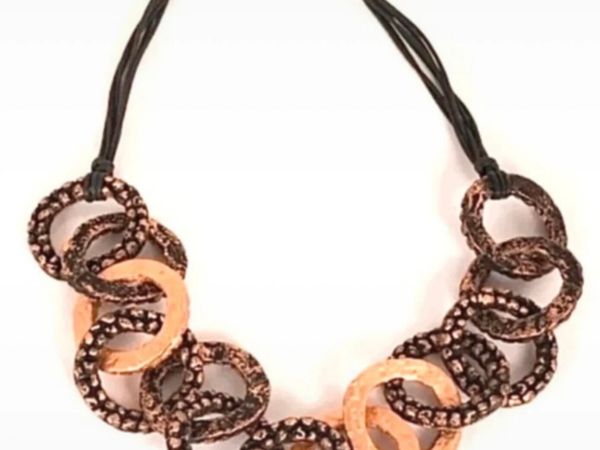 Interlocking Ring Statement Necklace - Main image