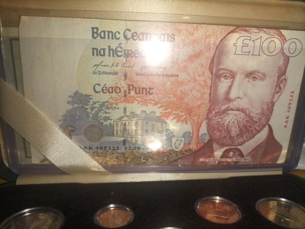 1996 IRISH 100 POUND NOTE... VERY GOOD CONDITION - Main image