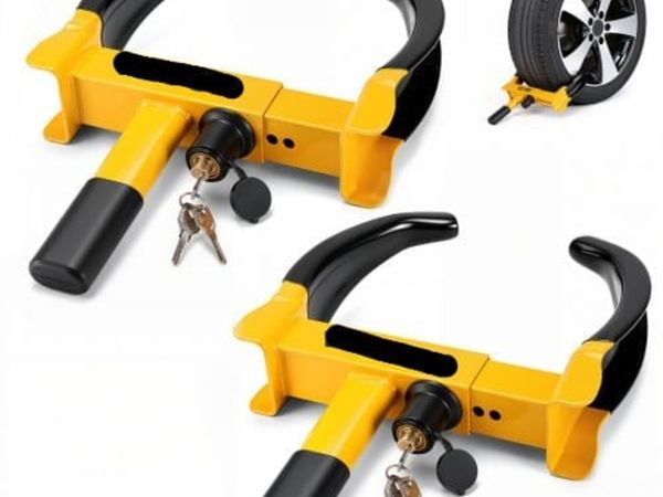 Wheel Lock, 2 Packs Universal Wheel Clamp Lock, Ad - Main image