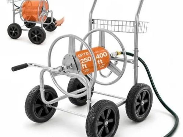 Hose Reel Cart, Hold Up to 250 ft of 5/8’’ Hose, G - Main image