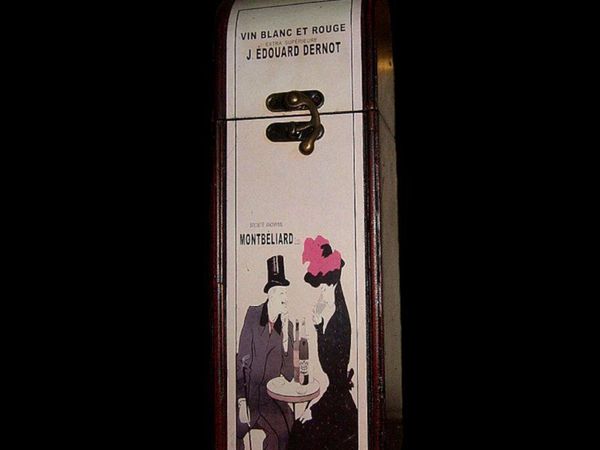 Vintage Wooden Wine Box-(Belle Époque Art) - Main image