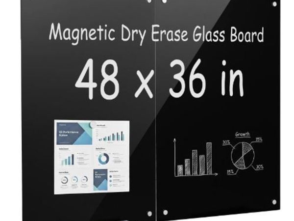 Glass Dry Erase Board 2 Pack 900 x 600 mm - Main image