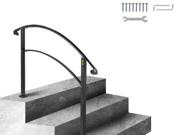Handrails for Outdoor Steps, Fit 1 or 3 Steps - Main image