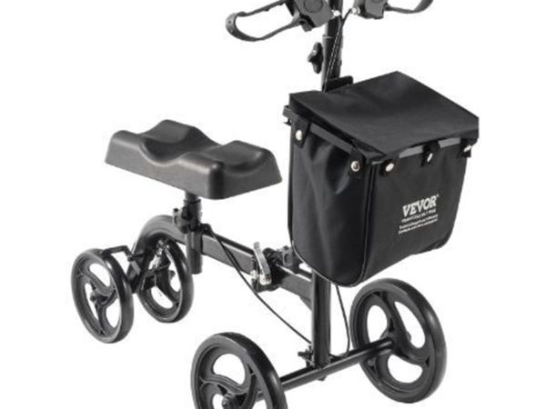Folding Knee Scooter, Carbon Steel Steerable - Main image