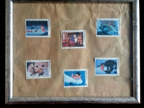 Vintage Disney "Peter and the Wolf" Stamp Set - Main image