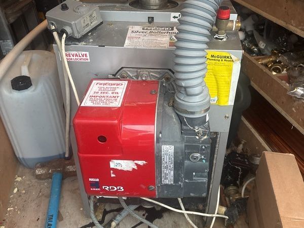 oil boiler with burner - Main image