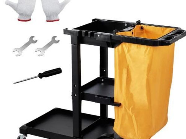 Cleaning Cart, 3-Shelf Commercial - Main image