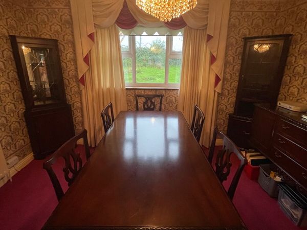 Traditional Mahogany Dining Suite – Table, 6 Chair - Main image