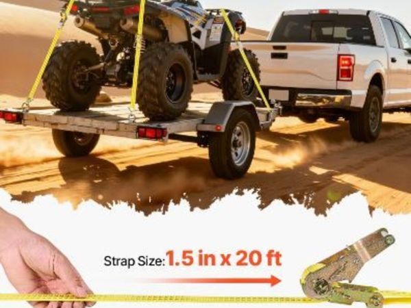 Ratchet Straps, 38.1 mm x 6.1 m, Heavy Duty - Main image