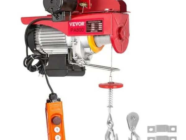 800Kg/1700Lbs Electric Trolley Hoist 1300W Electri - Main image