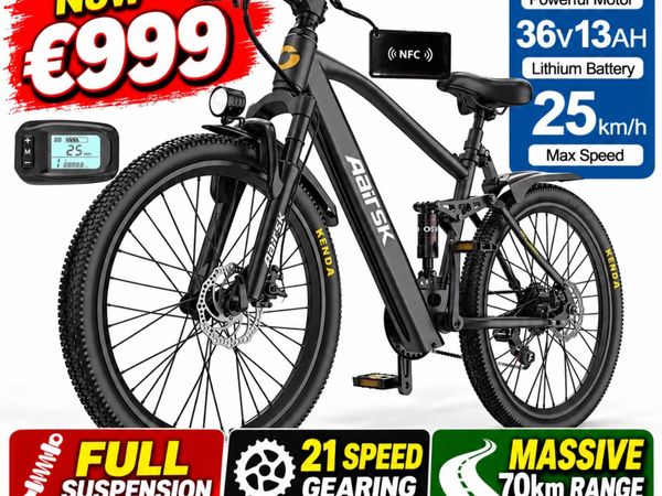Free Shipping - Full suspension electric bike - Main image