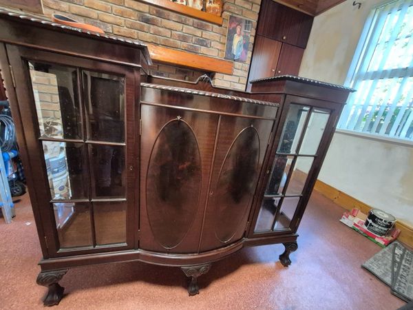 antique mahogany sideboard/display case - Main image