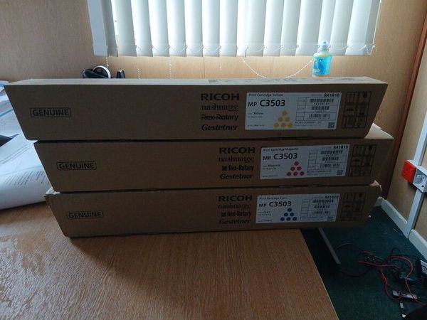 Printer 3 x Genuine Ricoh MP C3503 Toner Cartridges  New/BoxedPrinter - Main image