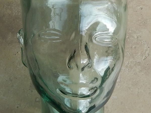 Clear Glass with Green Tint Display Mannequin Head - Main image