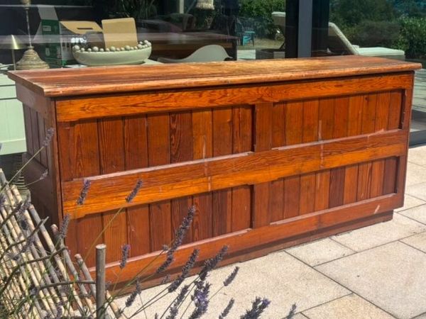 Pitch pine shop counter - Main image