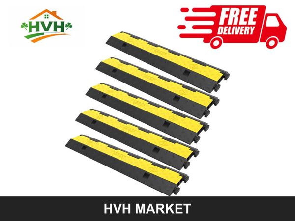 5-Pack 2-Channel Cable Protector Ramps - Main image