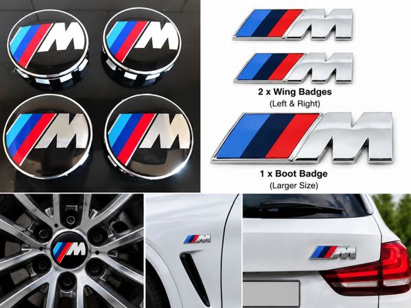 Bmw M Sport Badges + Caps - Free Post - Main image
