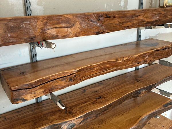 Live Edge Rustic Chestnut Mantels - Main image