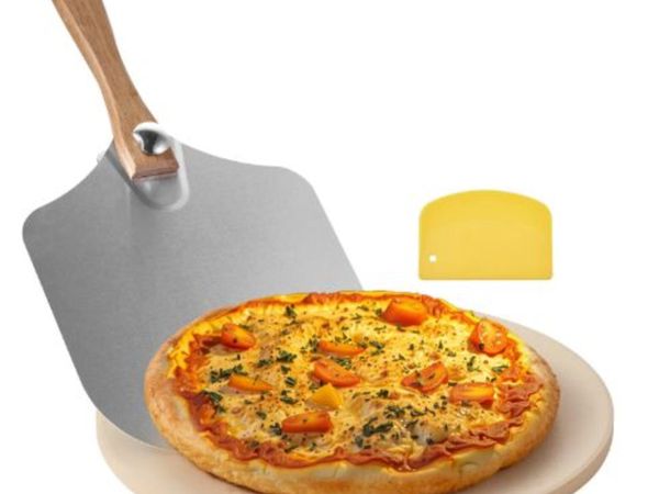 Pizza Stone, 381 mm Round Cordierite Pizza Stone, - Main image