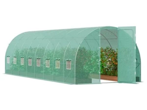 Walk-in Tunnel Greenhouse, 27.4x9.5x7.4 ft Hoop Ho - Main image