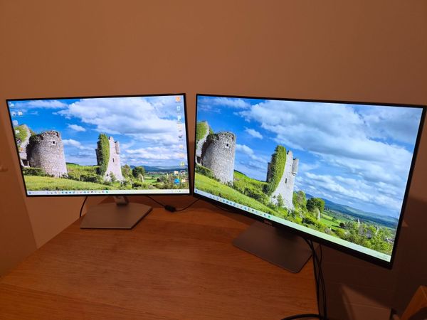2 x Dell 27" IPS Full HD Monitors – S2719H + S2715 - Main image