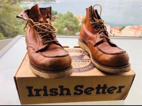 Red wing Irish setter Leather boots vintage - Main image