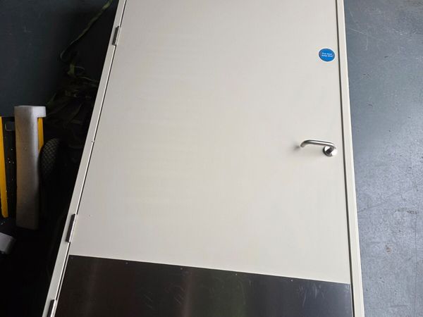 Fireshield 60min fire steel door white - Main image