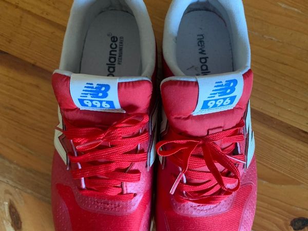 Red Cloth Nylon New Balance Runners - Main image