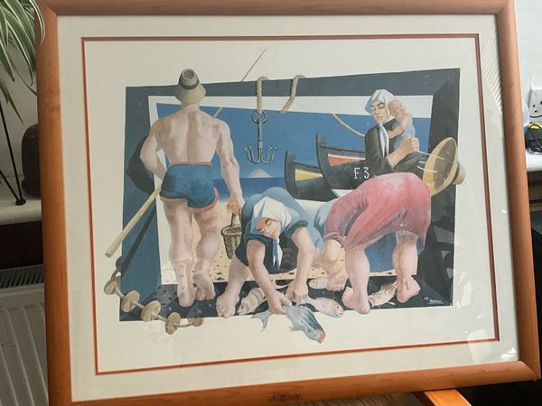 Rare Vintage Iconic 1992 Cesar Manrique Print - Main image
